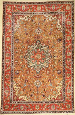 Täbriz alt, Persien, ca. 60 Jahre, Wolle auf Baumwolle,ca. 300 x 198 cm,guter Zustand