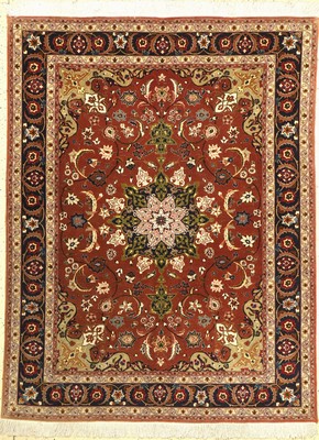 Täbriz fein, Persien, ca. 50 Jahre, Wolle auf Baumwolle, ca. 198 x 150 cm, guter Zustand