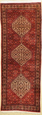 Bidjar fein, Persien, ca. 50 Jahre, Korkwolle, ca. 218 x 82 cm, guter Zustand