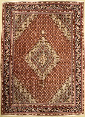 Täbriz fein, Persien, ca. 60 Jahre, Korkwolle mit Seide, ca. 330 x 244 cm, Sehr guter Zustand