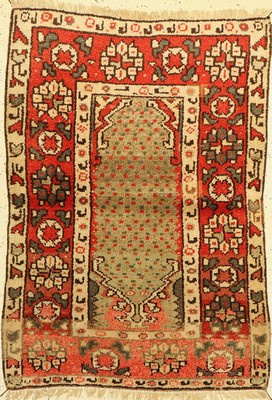 Kordi Dorfteppich, Türkei, um 1930, Wolle auf Wolle, ca. 131 x 94 cm, guter Zustand