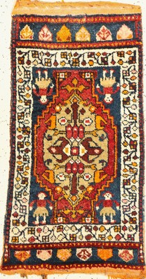 Yastik alt, Türkei, um 1930, Wolle auf Wolle, ca. 95 x 54 cm, guter Zustand