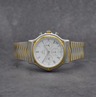 EBEL Herrenchronograph mit El Primero Werk in Stahl/Gold Referenz 1134901, Schweiz um 1990, Automatik, Boden aufgedr., orig. Wellengliederband m. ...