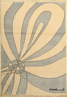 Colani fein,Signiert, ca. 30 Jahre, Wolle auf Baumwolle, ca. 180 x 126 cm, guter Zustand, (verschmutzt)