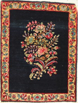 Kerman Lawar, Persien, um 1940, Korkwolle, ca. 66 x 50 cm, guter Zustand, kleine Restaurierung