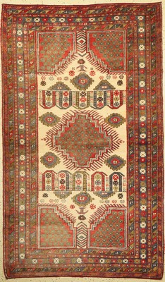 Kozak alt, Türkei, um 1950, Wolle auf Wolle, ca. 218 x 128 cm, Leichte Gebrauchsspuren