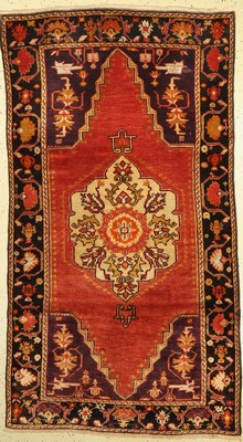 Avanos alt, Türkei, um 1940, Wolle auf Wolle, ca. 211 x 120 cm, Leichte Gebrauchsspuren
