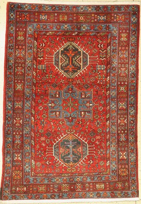 Garadjeh alt, Persien, um 1940, Wolle auf Baumwolle, ca. 205 x 145 cm, Mittlere Gebrauchsspuren