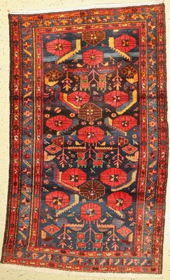 Hamadan alt, Persien, um 1930, Wolle auf Baumwolle, ca. 200 x 120 cm, Leichte Gebrauchsspuren