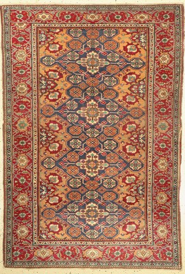 Panderma alt, Türkei, um 1940, Wolle auf Baumwolle, ca. 180 x 123 cm, Leichte Gebrauchsspuren, Ränder zerschlissen