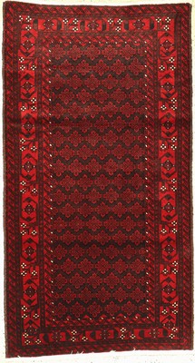 Belutsch, Persien, ca. 50 Jahre, Wolle auf Baumwolle, ca. 197 x 104 cm, guter Zustand