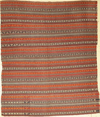 Nomaden Djadim(5 Bahnig), Persien, um 1950,Wolle auf Wolle, ca. 205 x 170 cm, guter Zustand