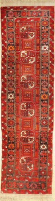 Dolatabad, Afghanistan, ca. 50 Jahre, Wolleauf Wolle, ca. 295 x 80 cm, guter Zustand