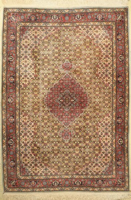 Täbriz Petag, Rumänien, ca. 50 Jahre, Wolleauf Baumwolle, ca. 297 x 206 cm, (Petag Zeichen in Bordüre), guter Zustand