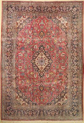 Keschan alt, Persien, um 1950, Wolle auf Baumwolle, ca. 336 x 236 cm, guter Zustand, verblasst