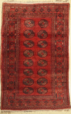 Dolatabad, Afghanistan, ca. 60 Jahre, Wolleauf Wolle, ca. 200 x 127 cm, guter Zustand, verschmutzt
