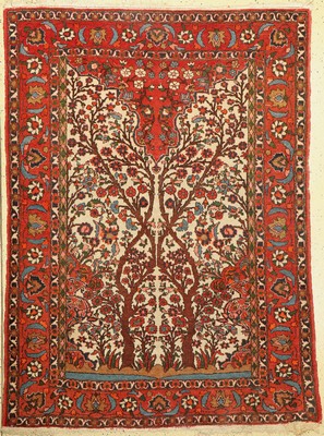 Bachtiar alt, Persien, um 1930, Wolle auf Baumwolle, ca. 200 x 150 cm, Mittlere Gebrauchsspuren, verschmutzt