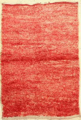Schlafteppich, Türkei, um 1950, Wolle auf Wolle, ca. 123 x 85 cm, guter Zustand, Rand leicht beschädigt