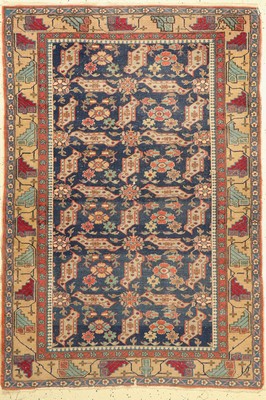 Panderma antik, Türkei, um 1910, Wolle auf Baumwolle, ca. 170 x 120 cm, Starke Gebrauchsspuren, kleiner Riss