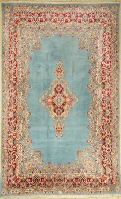 Kerman(Arjomand),Signiert, Persien, ca. 50 Jahre, Wolle auf Baumwolle, ca. 290 x 180 cm, guter Zustand