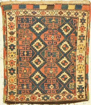 Shahsawan Sumaktaschenfront, Persien, um 1940, Wolle auf Wolle, ca. 63 x 53 cm, guter Zustand