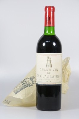 1 Flasche Grand Vin de Chateau Latour 1974,Grand Cru Classe, Füllstand ca. 75cl, Füllstand mid shoulder, unverkostet, Bewertung Doctorwine 97/100