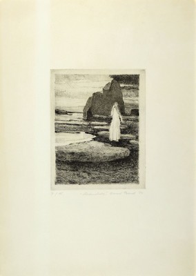 Werner Brand, 1933-2021, 2 Radierungen: 1x Solidarität, bez. e.a., signiert, betitelt und dat. 80, ca. 26x20cm, PP, u.Gl., R. ca. 50x41cm, 1x ...