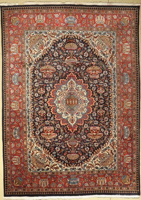 Kaschmar alt, Persien, ca. 50 Jahre, Wolle auf Baumwolle, ca. 347 x 252 cm, Leichte Gebrauchsspuren