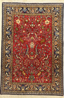 Ghom alt, Persien, ca. 50 Jahre, Wolle auf Baumwolle, ca. 152 x 106 cm, guter Zustand