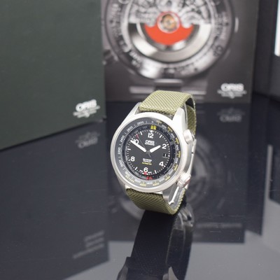 ORIS Herrenarmbanduhr Big Crown Propilot Altimester Referenz 01 733 7705 4164, Automatik, massives Edelstahlgeh. inkl. orig. Band m. Faltschl., Boden ...