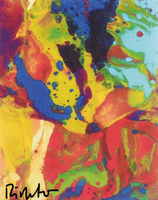 Gerhard Richter, geb. 1932, Giclee-Druck, handsigniert links unten, ca. 25x20cm, PP, u.Gl., R. ca. 42x32cm