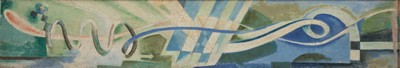 Kurt Scheele, 1905 Frankfurt - 1944 Smolensk, , Zuschreibung, "Ablauf", Öl/Lwd, verso rückseitig bezeichnet Kurt Scheele, 1932, Ablauf, ...