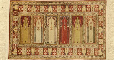 Kayseri, Türkei, ca. 50 Jahre, reine Naturseide, ca. 108 x 67 cm, EHZ: 2