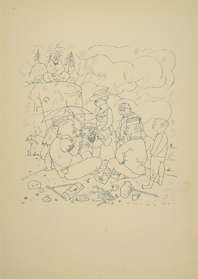 George Grosz, 1893-1959, Konvolut aus 4 Werken, Veröffentlichung -Ecce Homo-, Drucker/Verlag: Malik-Verlag, Berlin 1923, je unter PP, l. gebrsp., je ...