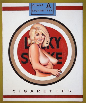 Mel Ramos, 1935-2018, "Lucky Lulu Blonde", Farboffset-Lithografie, Drucker/Verlag: teNeuespublishing Company 2004, PP, Motiv ca. 53,5x48 ...