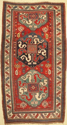 Wolkenband Kazak, Kaukasus, um 1920/1930, Wolle auf Wolle, ca. 225 x 123 cm, EHZ: 3
