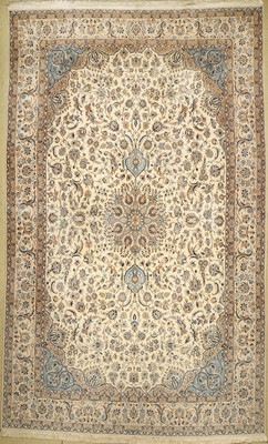 Nain fein(9 La), Persien, ca. 50 Jahre, Korkwolle mit Seide, ca. 480 x 295 cm, EHZ: 2