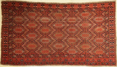 Ersari Beschir Djowal, Turkmenistan, mitte 19 Jhd, Wolle geknüpft auf Wolle, ca. 204 x 114 cm, EHZ: 3-4