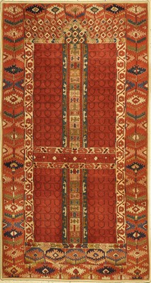 Tetex Engsi, Europa, ca. 60 Jahre, Wolle auf Baumwolle, ca. 227 x 123 cm, guter Zustand