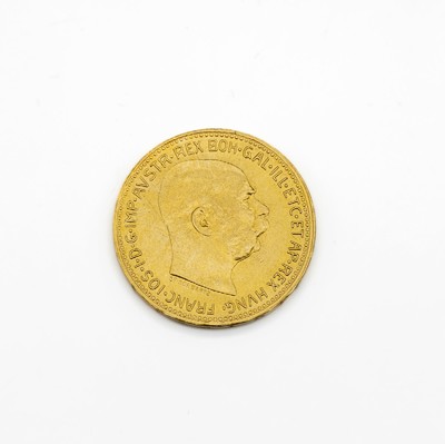 Goldmünze, 20 Kronen, Österreich-Ungarn, 1915, Franz Joseph I., XX CORONAE MDCCCCXV, offizielle Nachprägung