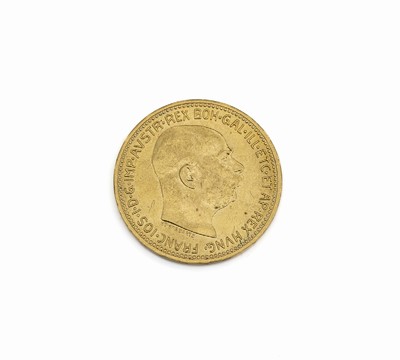 Goldmünze, 20 Kronen, Österreich-Ungarn, 1915, Franz Joseph I., XX CORONAE MDCCCCXV, offizielle Nachprägung