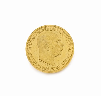 Goldmünze, 10 Kronen, Österreich-Ungarn, 1912, Franz Joseph I., X CORONAE, MDCCCCXII