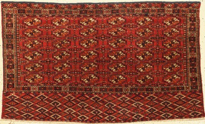 Tekke Djowal antik, Turkmenistan, um 1900, Wolle auf Wolle, ca. 123 x 72 cm, EHZ: 2-3