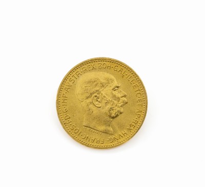Goldmünze, 20 Kronen, Österreich-Ungarn, 1915, Franz Joseph I., XX CORONAE MDCCCCXV, offizielle Nachprägung