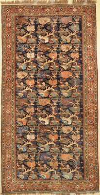 Seltener antiker Bidjar, Persien, 19 Jhd, Wolle geknüpft auf Wolle, ca, 335 x 175 cm, EHZ:3(Altersbedingt guter Zustand).