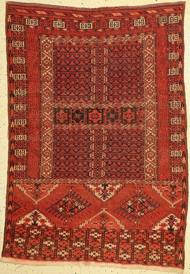 Tuchub-Basch Engsi antik, Turkmenistan, 19 Jhd, Wolle auf Wolle, ca. 170 x 122 cm, EHZ: 3