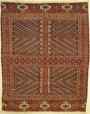 Yomuth Engssi antik, Turkmenistan, 19 Jhd, Wolle auf Wolle, ca. 156 x 127 cm, EHZ: 2-3