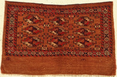Tekke Djowal antik, Turkmenistan, 19 Jhd, Wolle auf Wolle, ca. 116 x 75 cm, EHZ: 2-3