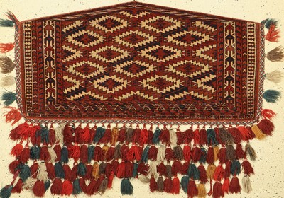 Yomuth Asmalik antik, Turkmenistan, 19 Jhd,Wolle auf Wolle, ca. 126 x 60 cm, EHZ: 2