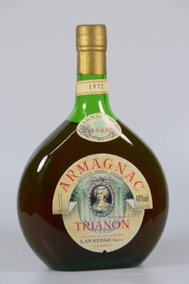 1 Flasche Armagnac Trianon Lannepax, 1972, 40% vol, Füllstand top shoulder, selten im Angebot